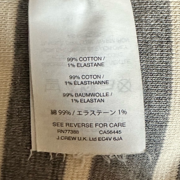 J. Crew Striped Cotton Boatneck Shirt - Picture 6 of 7